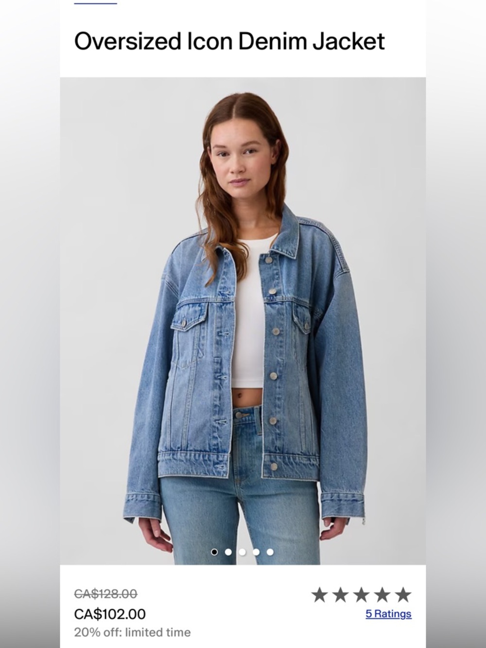 GAP Light Blue Denim Jean Jacket